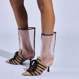 AZALEA WANG " NOTHING TO HIDE " NUDE BOOTIE( BRAND NEW !!!!!!!!!!!!!!!